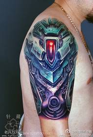 Modello di tatuaggio meccanico 3D di colore del braccio