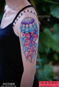 Pintonan tato, bagikeun gambar tato warna jeli warna