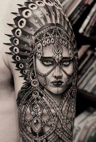 Braccia, personaggi indiani, tatuaggi