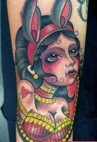 sab caj npab luav ntxhais tattoo qauv