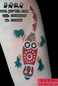 Hefei tattoo tattoo ເຮັດວຽກ: ຮູບແບບ tattoo lizard ແຂນ