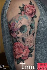 Espectáculo de tatuaxes, recomenda un brazo, rosa, tatuaxe, tatuaxe