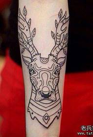 Te whakaatu tattoo, tohu i te tattoo antelope ringa
