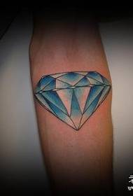 Arm color diamond tattoo pattern