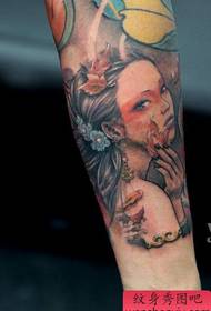 Tattoo show, recommend an arm character tattoo