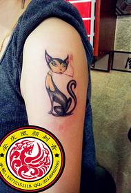 Anqing Huangyan Art Tattoo Show Picture Karên Tattoo: Modela Tattoo ya Arm Fox