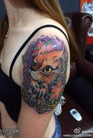 Tetoválás show, ajánljuk egy női kar színű kutya tetoválás működik