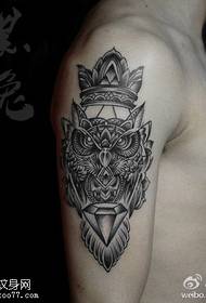 Arm Crown Owl Tattoos van Tattoo Sharing