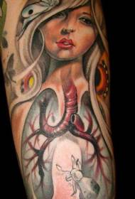 A tetováló múzeum javasolja a belső pillangó lány tetoválás tetoválását