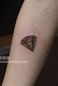 Λαβή δημοφιλές μοτίβο τατουάζ διαμαντιών
