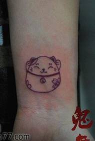 Arm super cute kitten tattoo patroan