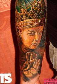 een creatief Boeddha tattoo-werk
