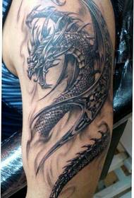 Braț model de tatuaj dragon