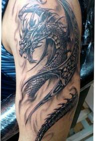 Arm totem draak tattoo patroan