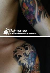 Naoružani trend zgodni uzorak tetovaže lava Tang