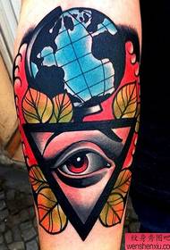 Χρώμα βραχίονα, ευρωπαϊκά και αμερικανικά μάτια, έργα τατουάζ