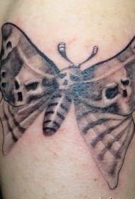 Arm tatoveringsmønster: Arm alternativt sommerfugl kranium tatoveringsmønster