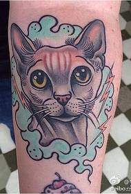 Tatuiruočių šou, rekomenduokite rankos katės tatuiruotės modelį
