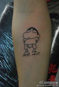 Crab Shinchan tatueringsmönster med en alternativ trend