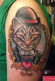 Arm kat, tattoo wurk