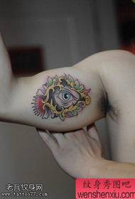 Arm color eye tattoos are shared by tattoos