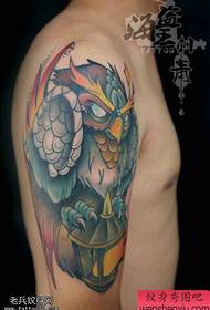 Tatoo ki gen koulè gwo ak zam yo pataje pa tatoo yo