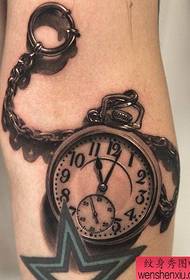a Amplitude arm clock tattoo pattern
