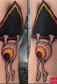 Arm all-eye eye tattoo pattern