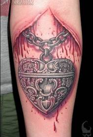 Roku plīsuma mīlas ķēdes tetovējums