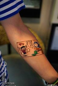 Arm color, Doraemon, tattoo work