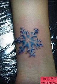 Kar szép hópehely tetoválás minta