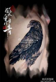 Arm klasické cool vrána tetování vzor