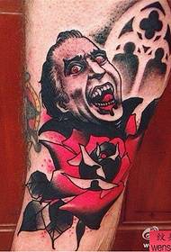 Rankos vampyro tatuiruotės modelis