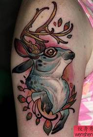 Tattoo show, recommend an arm antelope tattoo