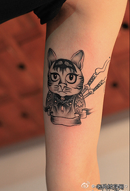 Arm samurai kat tatoeëerfatroan