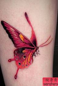 színes pillangó tetoválás minta