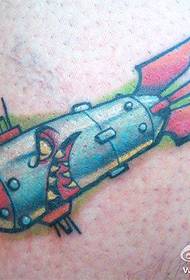 Show de tatuagem Vamos recomendar um padrão de tatuagem de míssil escolar