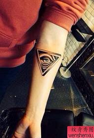 Arm God Eye Tattoo Patroon