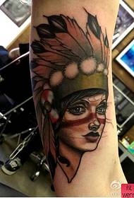 Arm indian tattoo