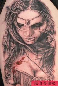 шема на тетоважа на вампир за рака