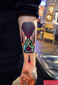 Corak tatu warna personaliti lengan