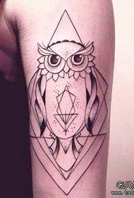 Тетоважа сове на рукама
