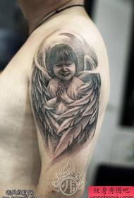 Taispeántas tattoo, mol lámh tatú aingeal