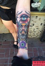 Osobnost paže barva God Eye Tattoo Pattern