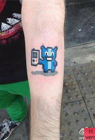 Arm cartoon tattoo work