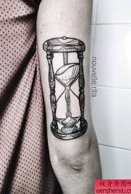 Te whakaatu tattoo, tohu i te tattoo hourglass