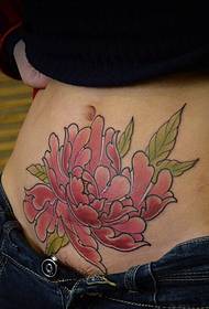 ochju peonia fiore tatuaggio stampa