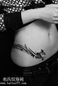 Abdomen Love Tattoo Vzorec