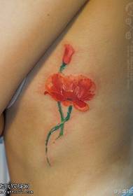 pola tattoo poppy beureum anu éndah