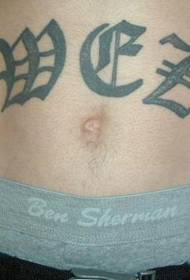 Poza Tatuaj Abdomen Flower